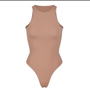 Skims Fits Everybody High Neck Bodysuit Sienna Size Med